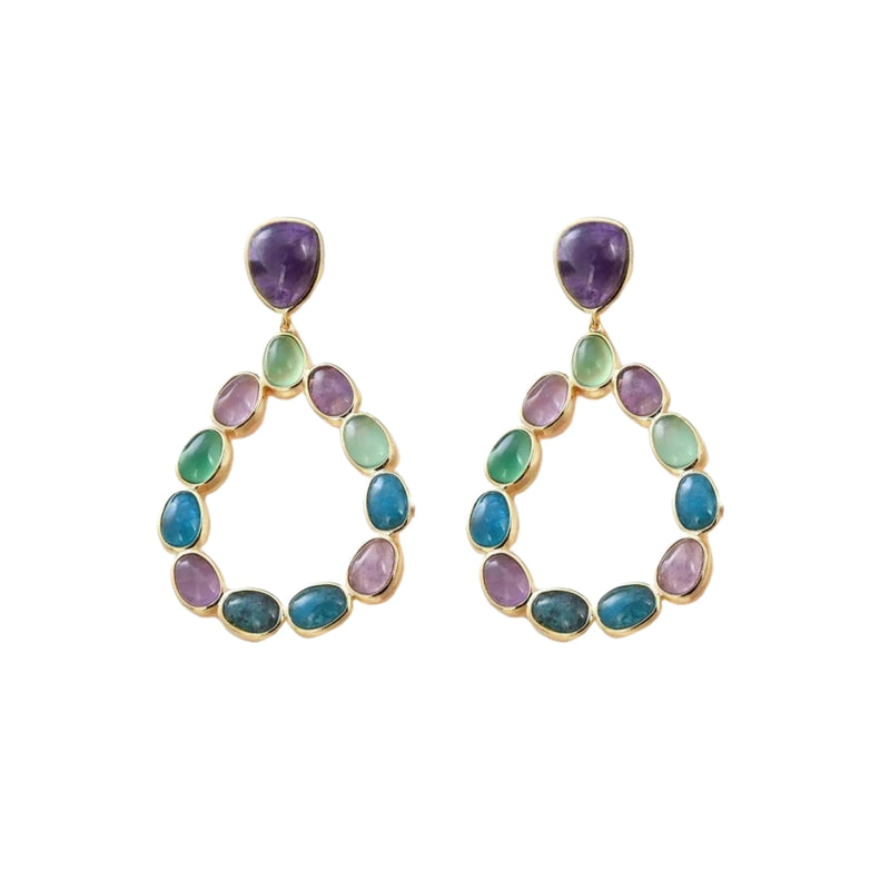 Teo Semiprecious Drop Earrings