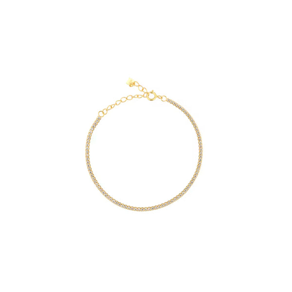Whisper Thin Tennis Bracelet Gold