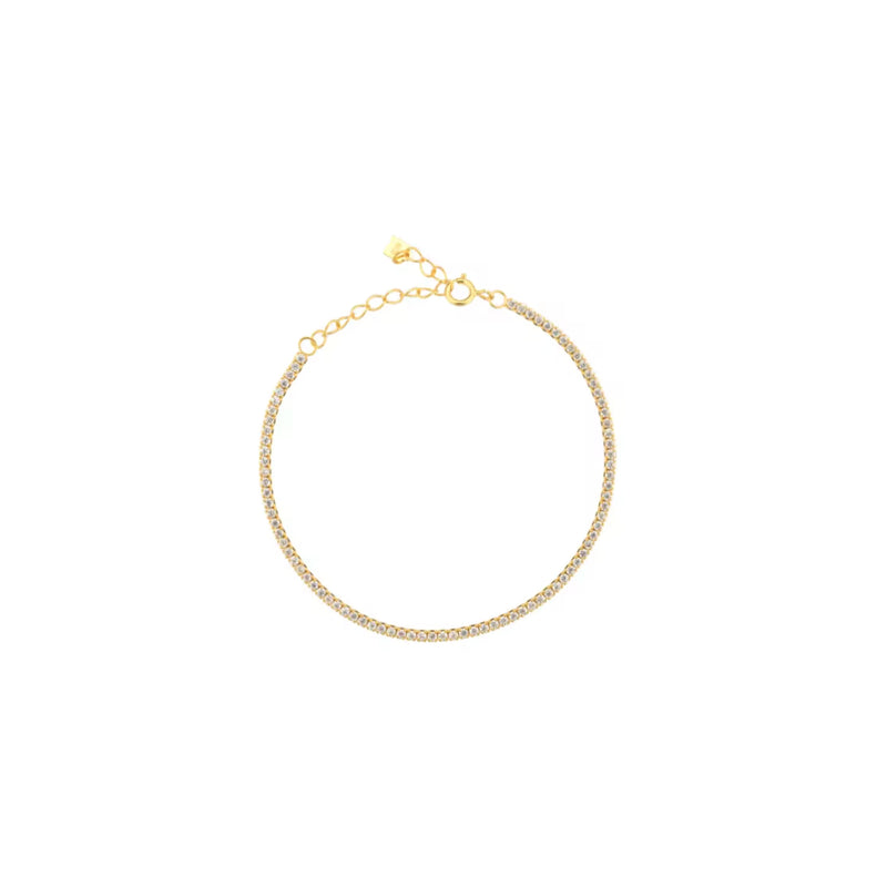 Whisper Thin Tennis Bracelet Gold