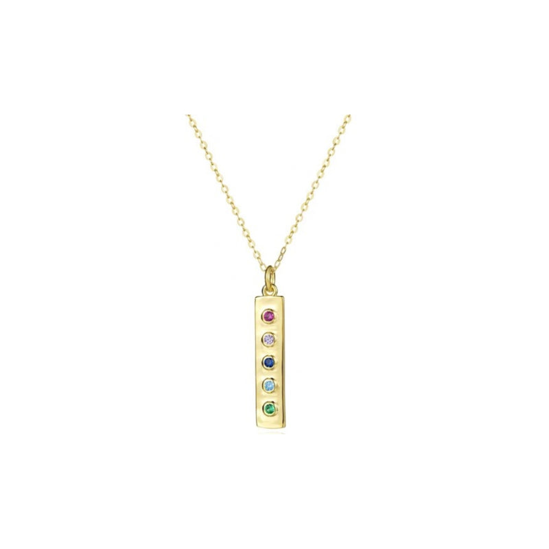 Rainbow Bar Necklace