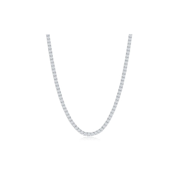 Classic Tennis Necklace 3mm Silver