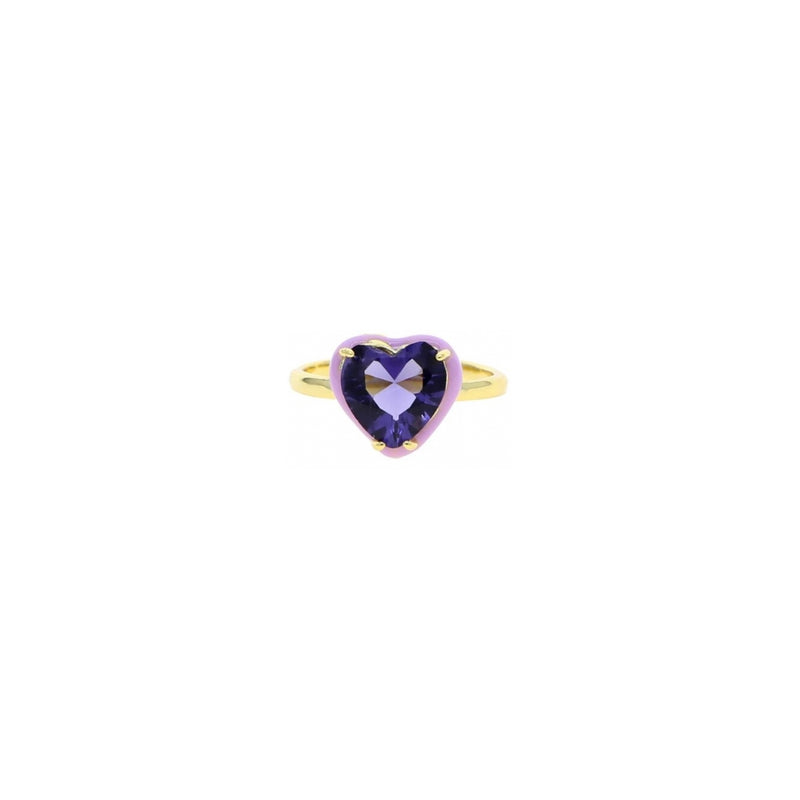 Coeur Enamel Ring