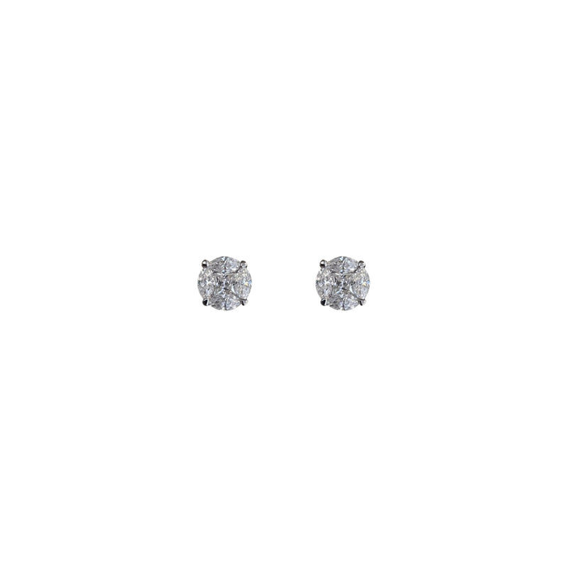 Marquise Cluster Moisante Studs