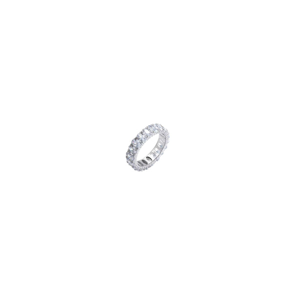 Oval Gem Eternity Band