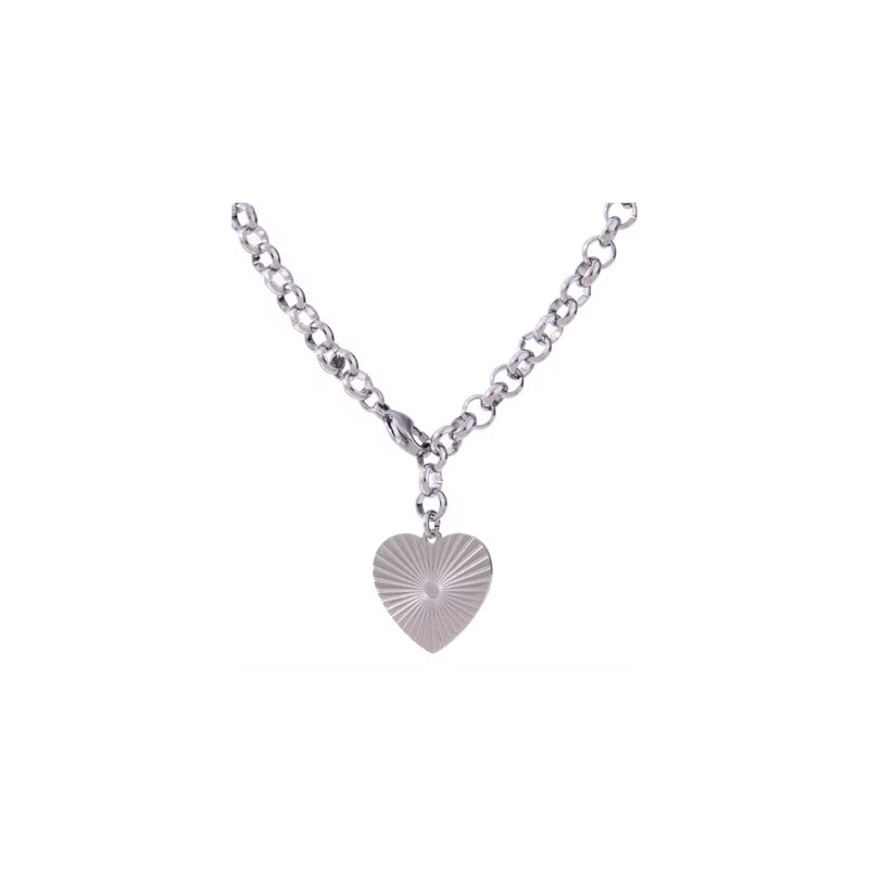 Heart Chunky Chain Necklace