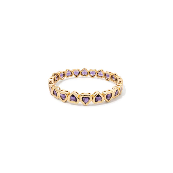 Heart Stretch Tennis Bracelet
