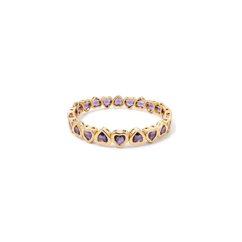 Heart Stretch Tennis Bracelet