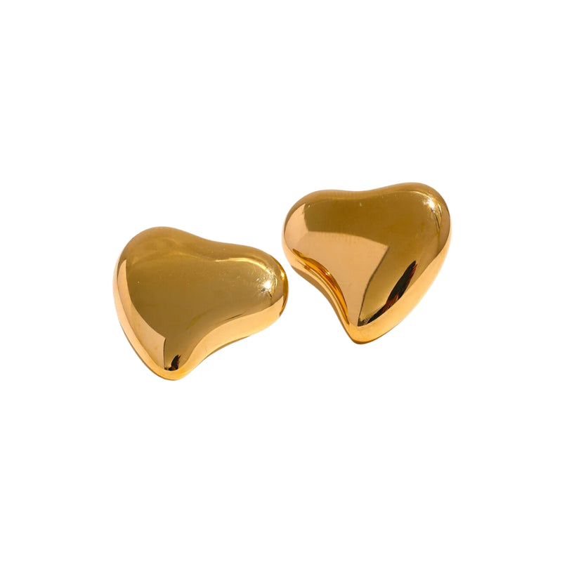 Heart Origami Studs