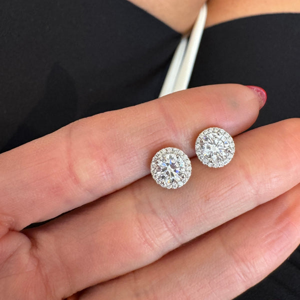 Halo Gem Studs