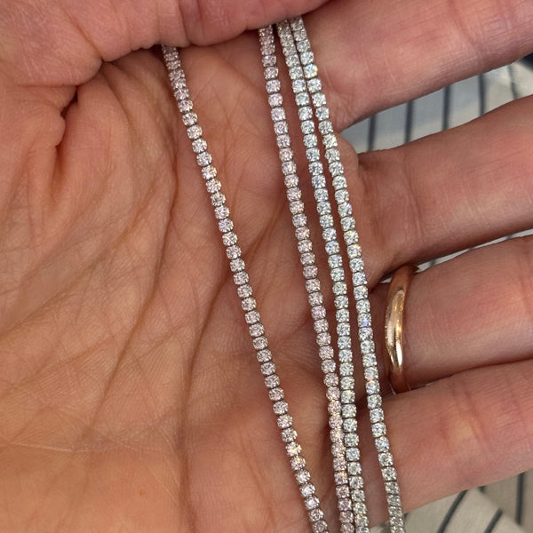 Whisper Thin Tennis Bracelet Silver