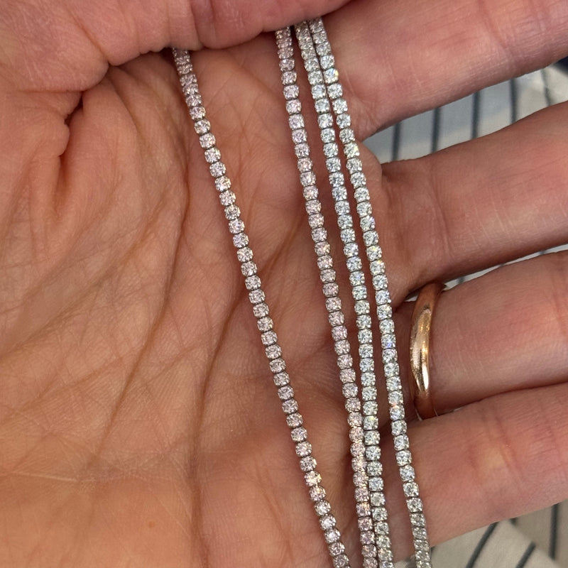 Whisper Thin Tennis Bracelet Silver