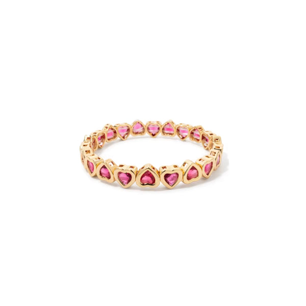 Heart Stretch Tennis Bracelet