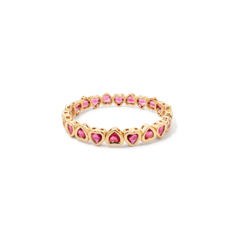 Heart Stretch Tennis Bracelet