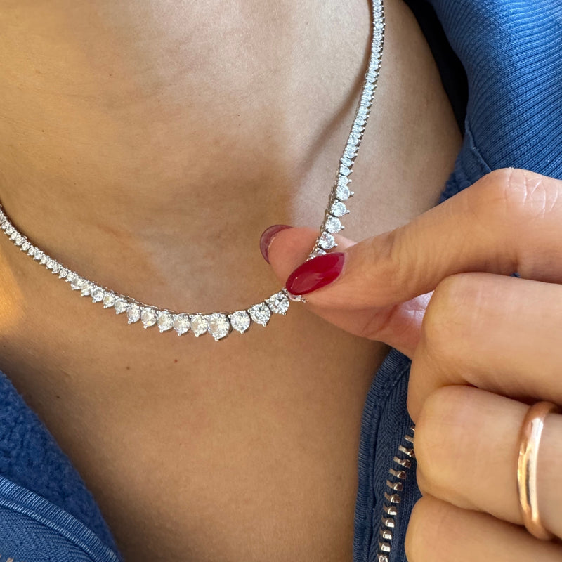 Graduated Tennis Necklace