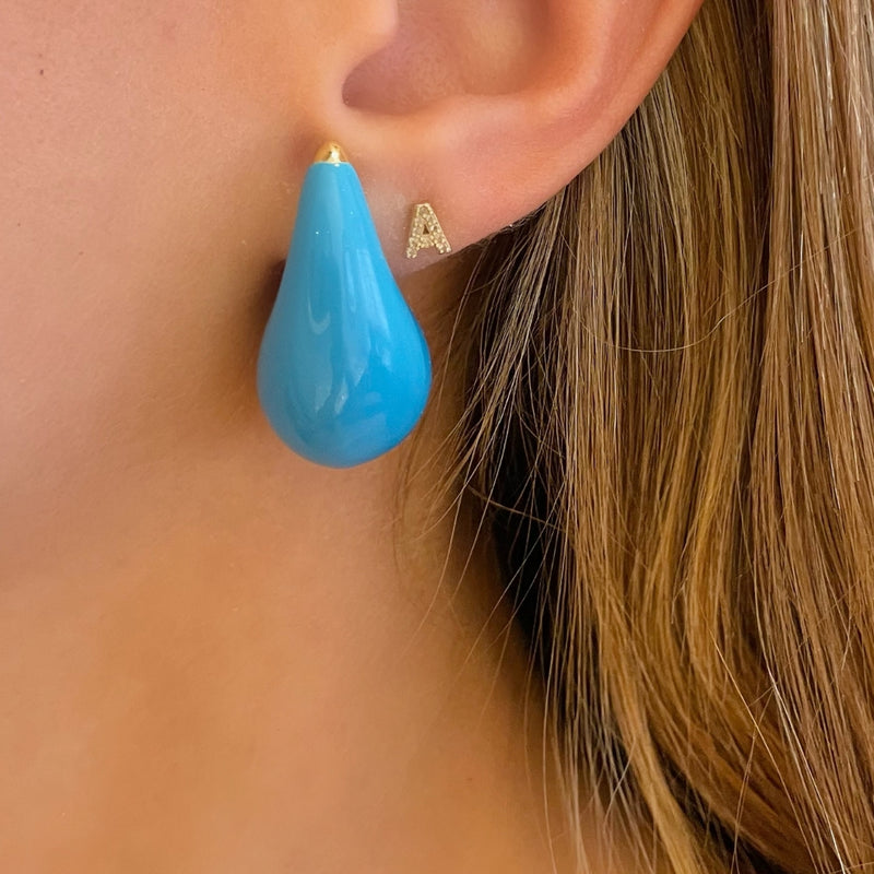 Turquoise Tear Earrings