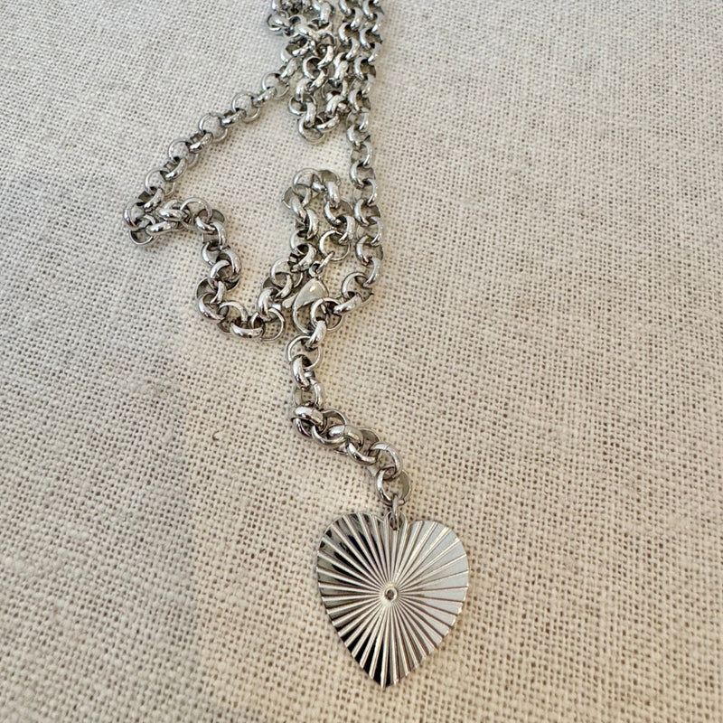 Heart Chunky Chain Necklace