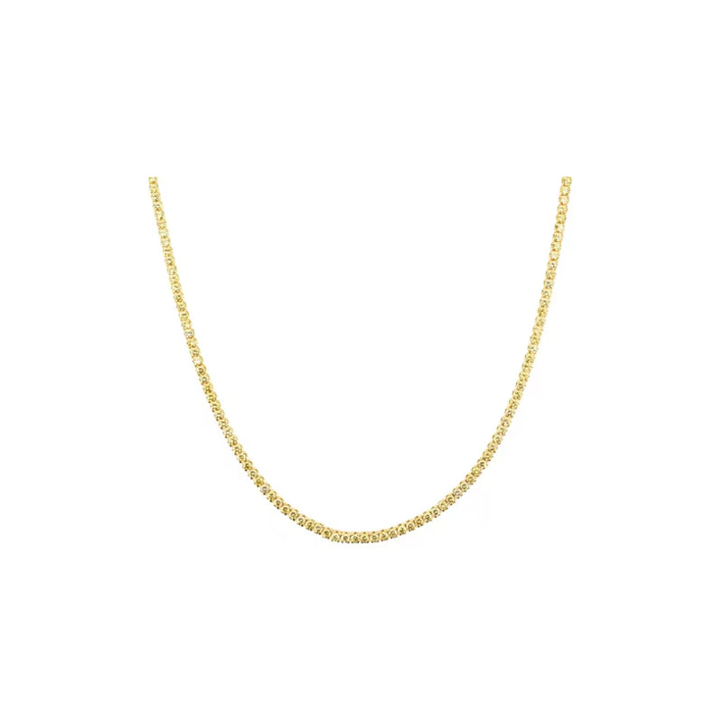 Whisper Thin Tennis Necklace Butter Yellow