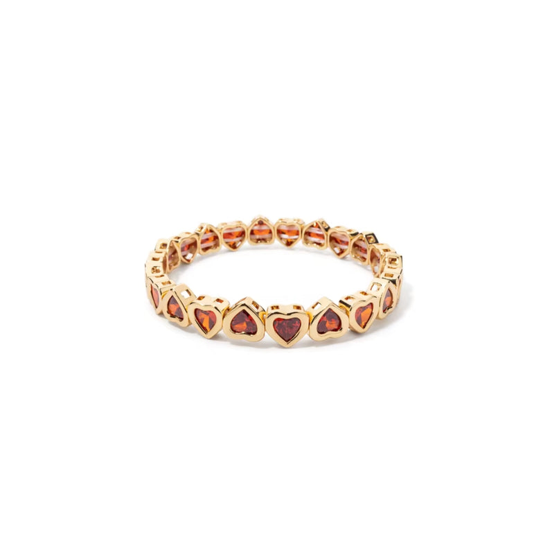 Heart Stretch Tennis Bracelet