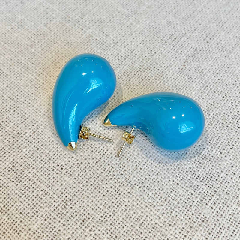 Turquoise Tear Earrings