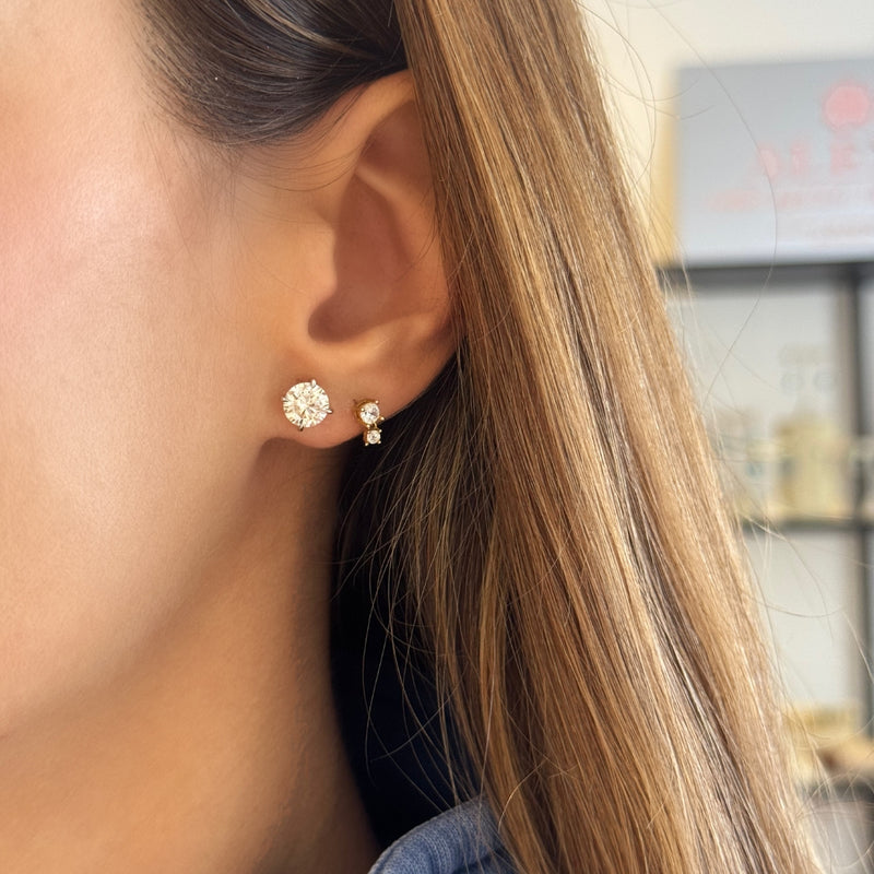 Moissanite Classic Diamond Studs 2cts