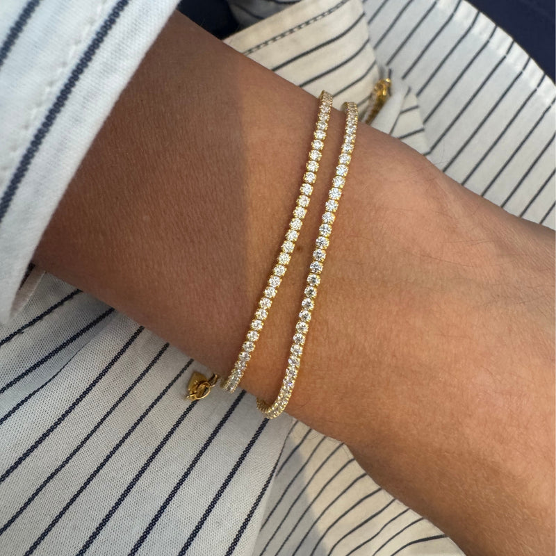 Whisper Thin Tennis Bracelet Gold