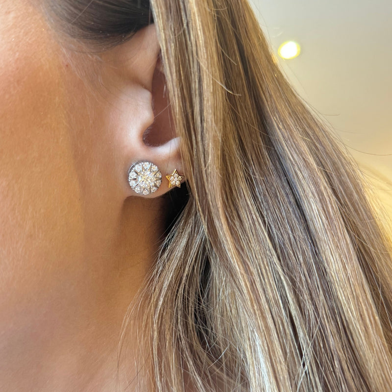 Vintage Star Moissanite Studs