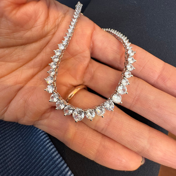 Graduated Tennis Necklace
