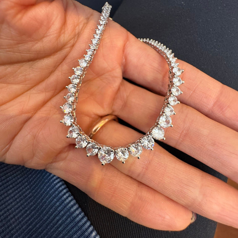 Graduated Tennis Necklace