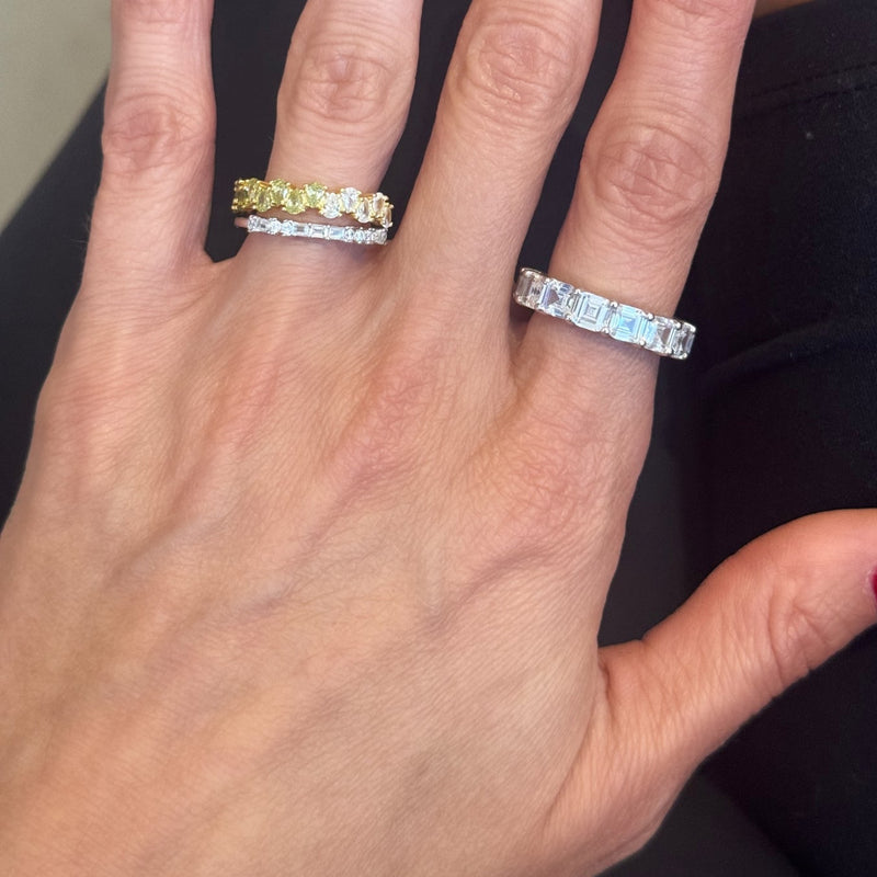 Princess Gem Eternity Band