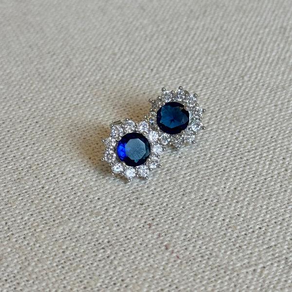 Grand Trianon Stud Earrings Blue