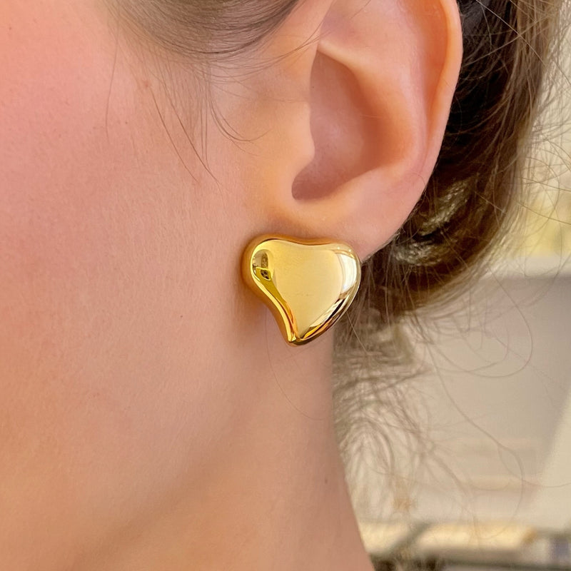 Heart Origami Studs