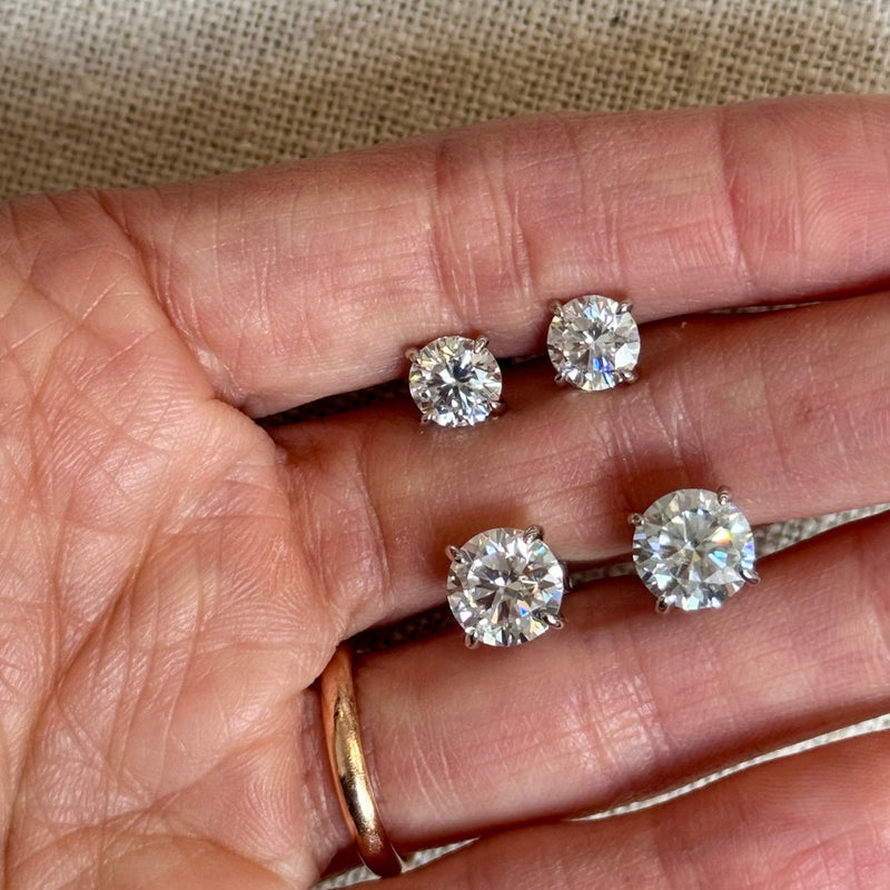 Moissanite Classic Diamond Studs 2cts