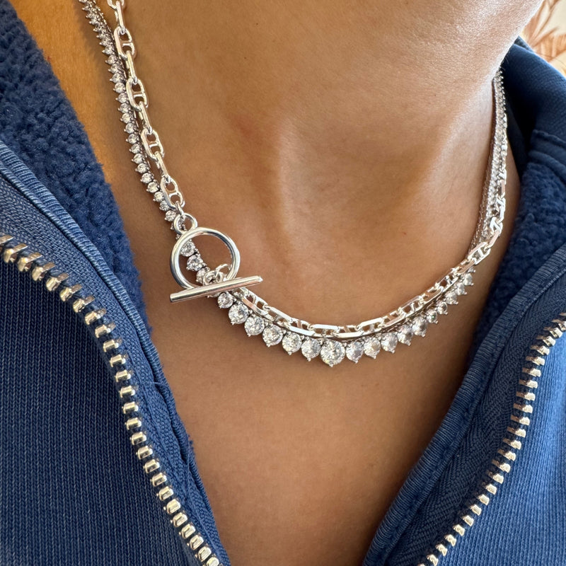 Graduated Tennis Necklace