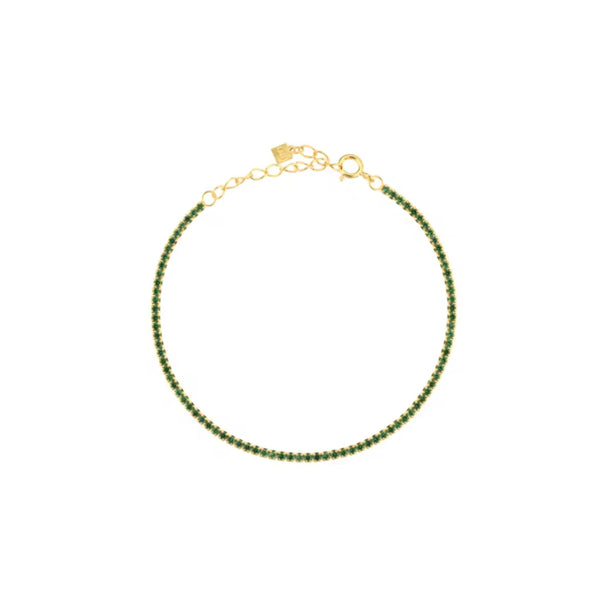 Whisper Thin Tennis Bracelet Emerald