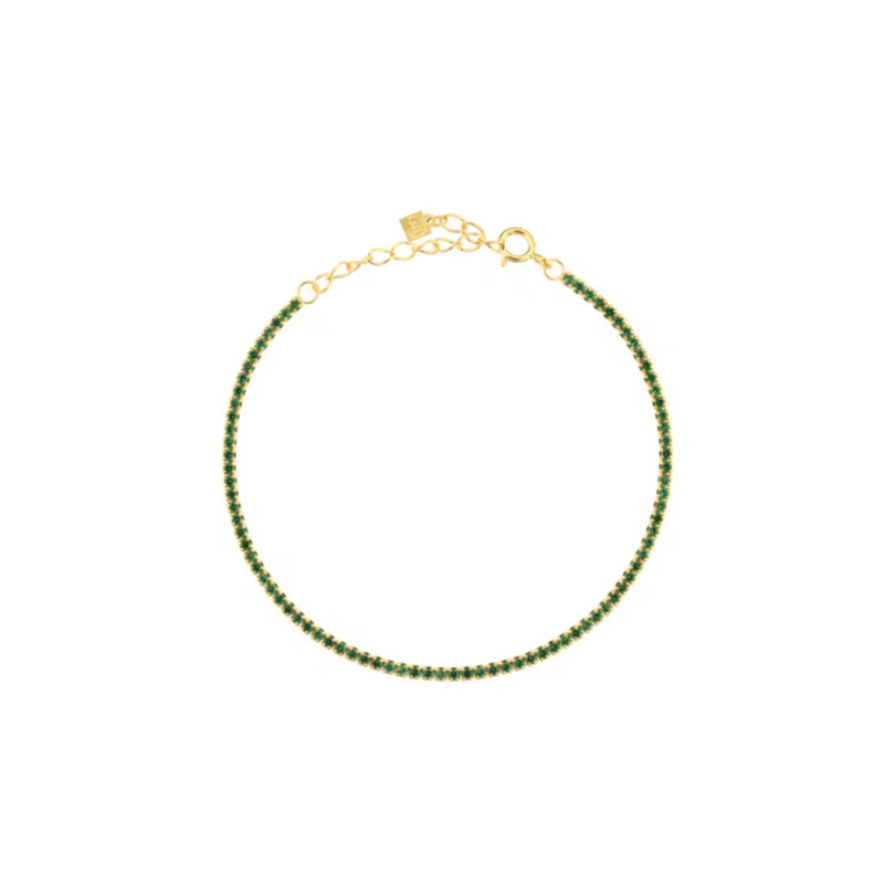 Whisper Thin Tennis Bracelet Emerald