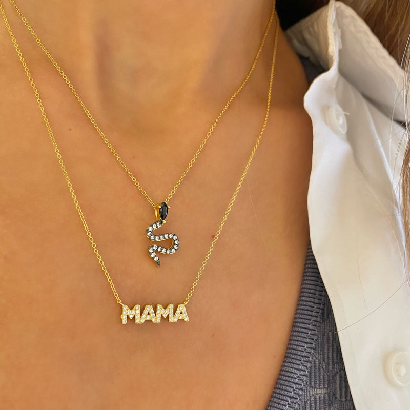 Mama Caps Chain Necklace