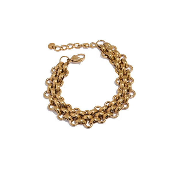Kai Woven Chain Bracelet Gold