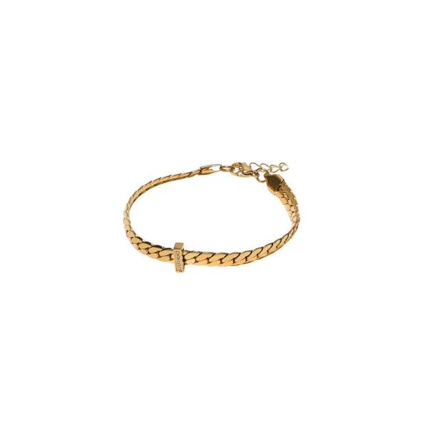 Chunky Gold Linear Bracelet
