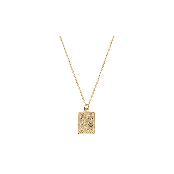 Lucky Charm Square Necklace