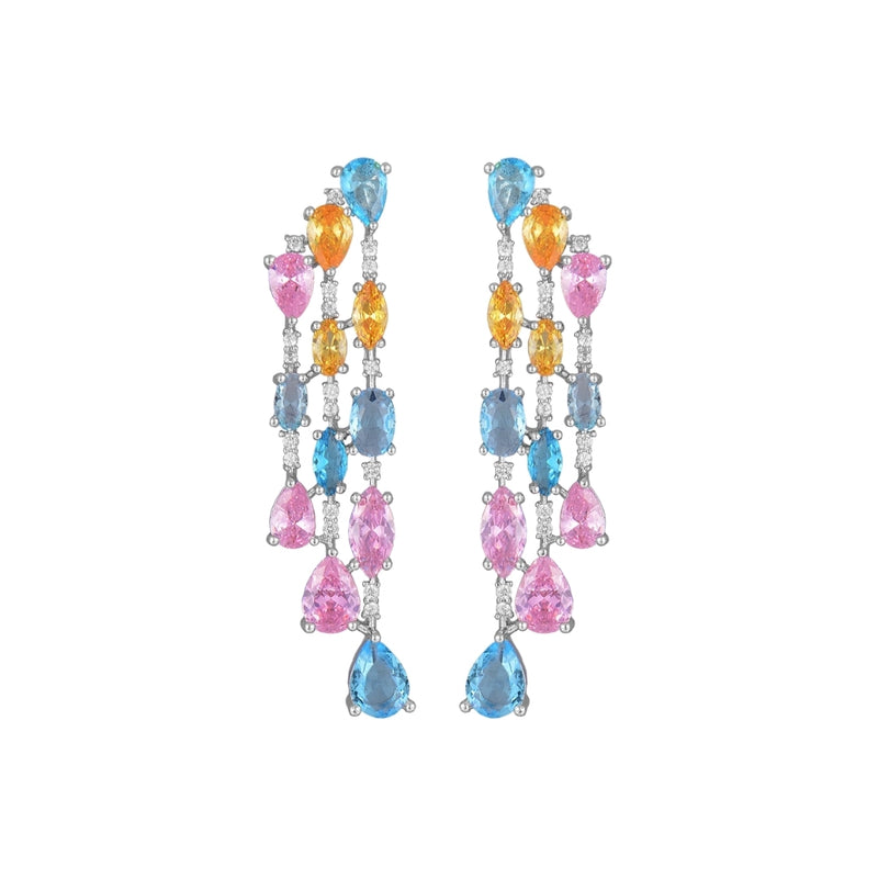 Cascade 3 Line Earrings