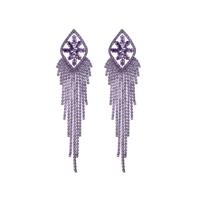 Lara Rhinestone Drop Earrings