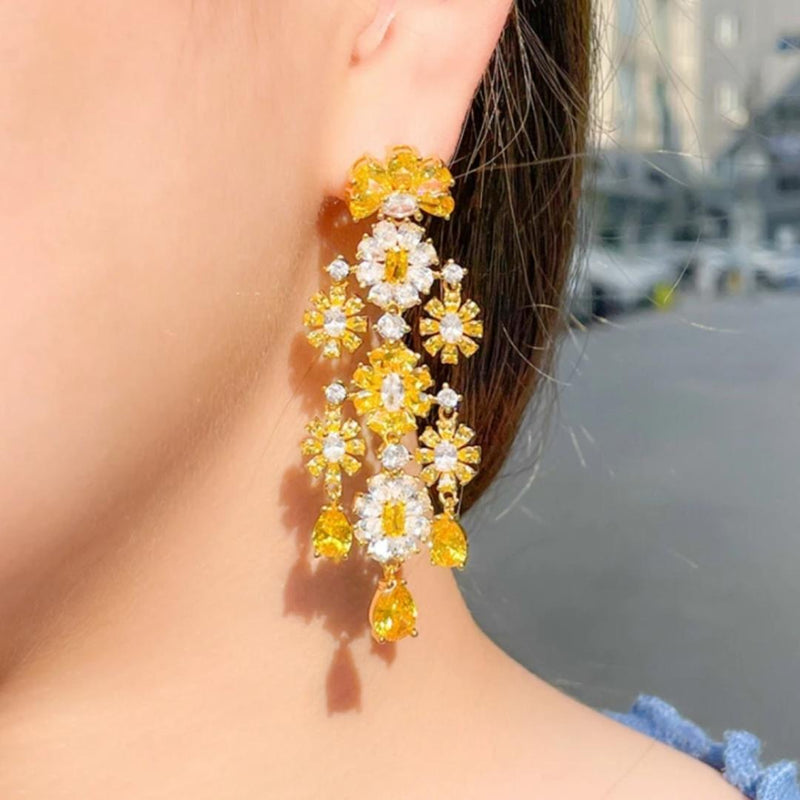 Daisy Field Drop Earrings