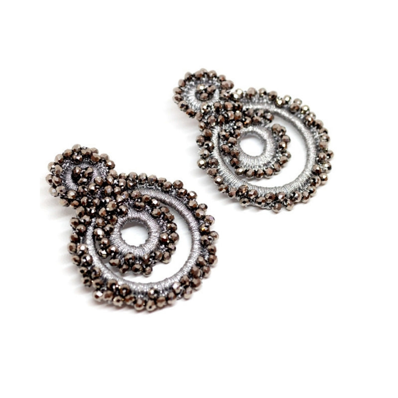 Senorita Circular Crystal Earrings