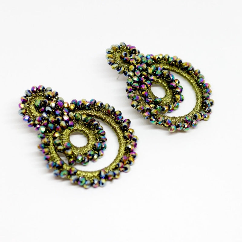 Senorita Circular Crystal Earrings