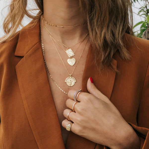 Lucky Charm Square Necklace