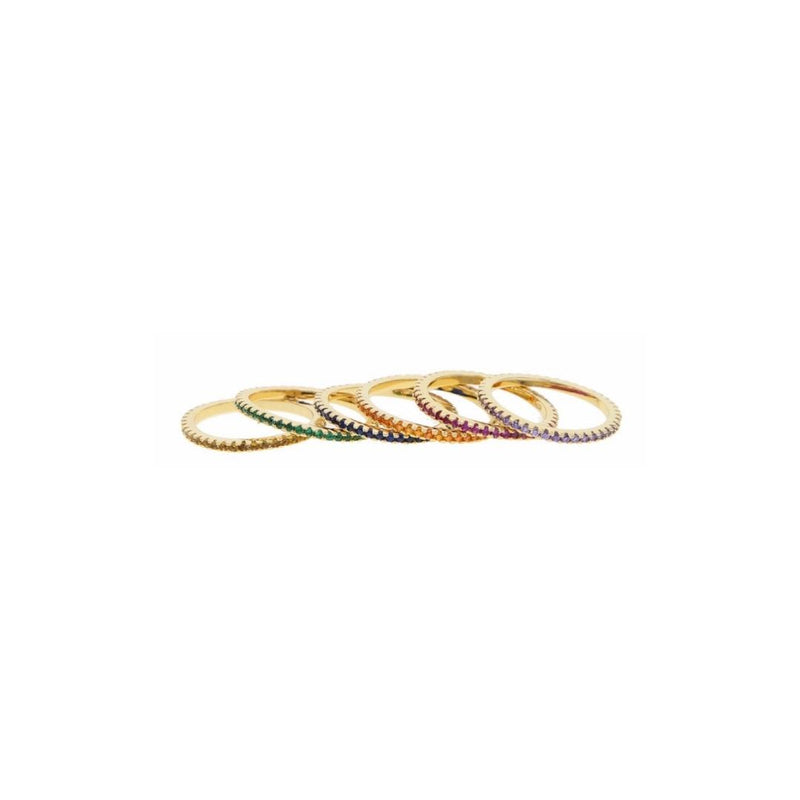 Orange Thin Eternity Band