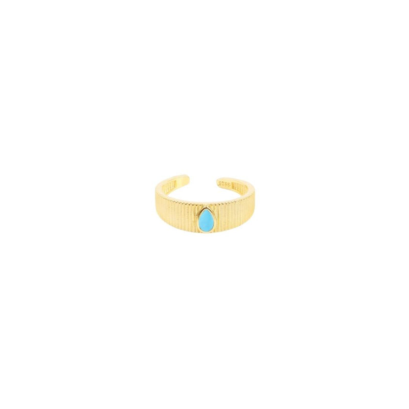 Turquoise Linear Ring