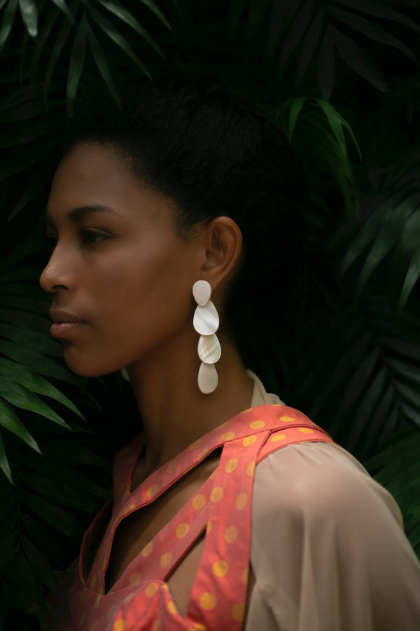 Saki Natural Shell Earrings