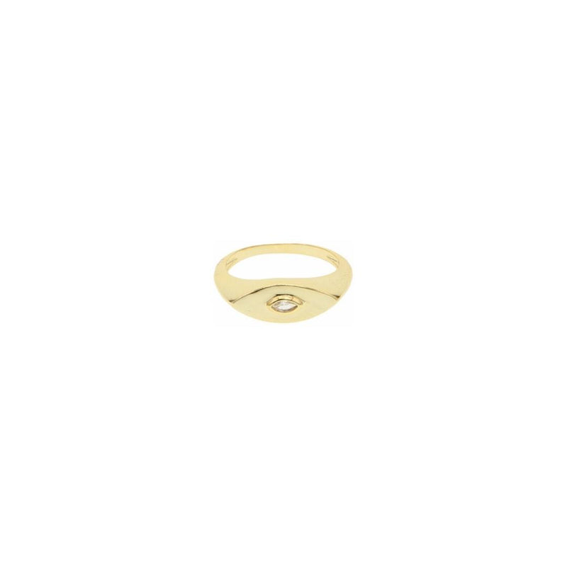 Gold Evil Eye Ring