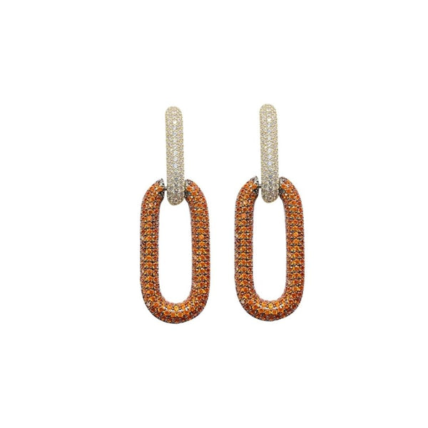 Chainlink Pavé Earrings